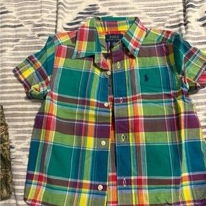 Polo by Ralph Lauren Multicolor Plaid Kids Button Down Shirt